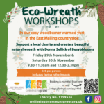 Flyer for eco wreath making workshop