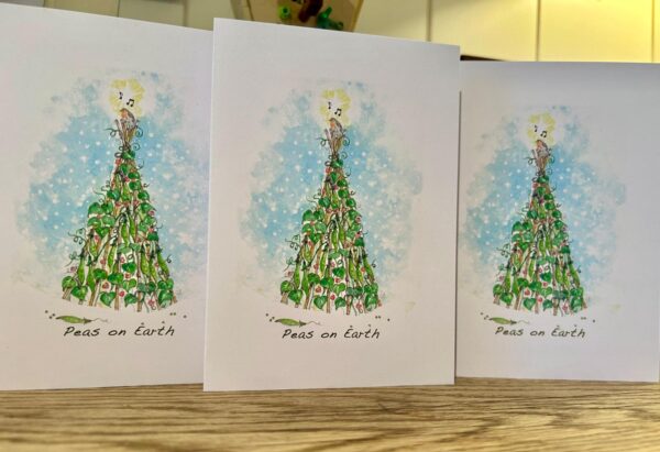 Peas on Earth Christmas Card